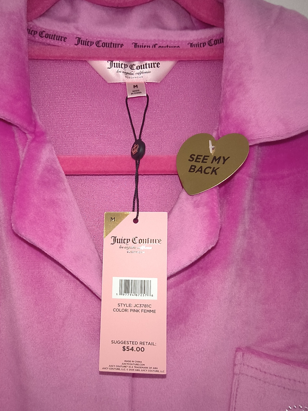 Juicy Couture Pink Badazzled Pajama Set - Picture 7 of 10